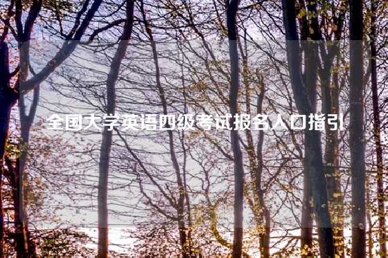 全国大学英语四级考试报名入口指引